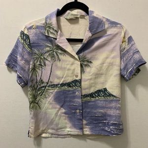 VIntage Tommy Bahama Womens Small 100% Silk Shirt